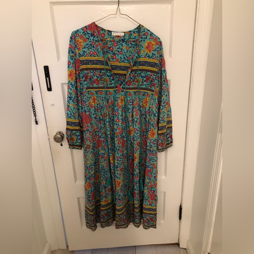 Blue Floral Dress